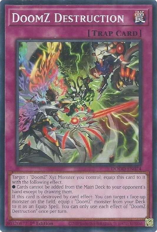 YuGiOh Cards Doom of Dimensions DoomZ Destruction DOOD-EN074 Common
