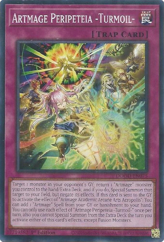 YuGiOh Cards Doom of Dimensions Artmage Peripeteia -Turmoil- DOOD-EN075 Common