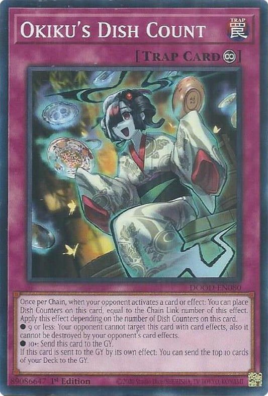 YuGiOh Cards Doom of Dimensions Okiku's Dish Count DOOD-EN080 Common