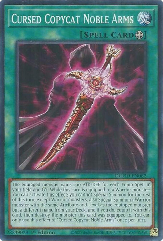 YuGiOh Cards Doom of Dimensions Cursed Copycat Noble Arms DOOD-EN082 Common