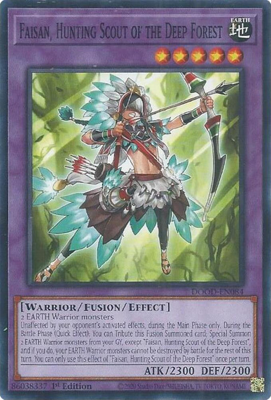 YuGiOh Cards Doom of Dimensions Faisan, Hunting Scout of the Deep Forest DOOD-EN084 Common