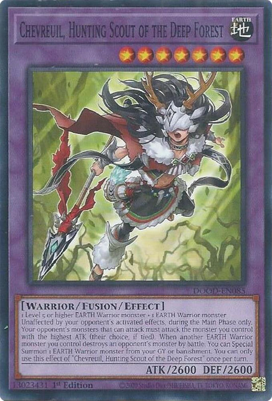 YuGiOh Cards Doom of Dimensions Chevreuil, Hunting Scout of the Deep Forest DOOD-EN085 Common