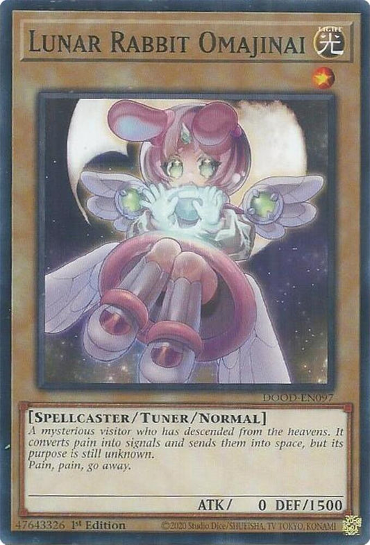 YuGiOh Cards Doom of Dimensions Lunar Rabbit Omajinai DOOD-EN097 Common
