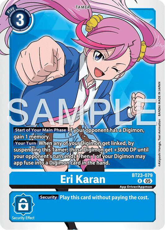 Digimon TCG Hackers' Slumber Eri Karan BT23-079 R Rare