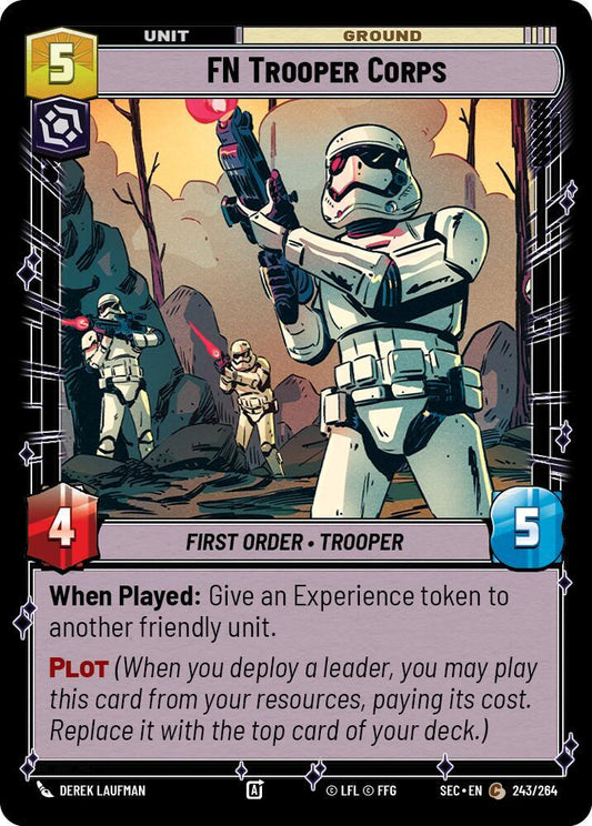 Star Wars Unlimited Secrets of Power FN Trooper Corps 243/264 Common Near Mint