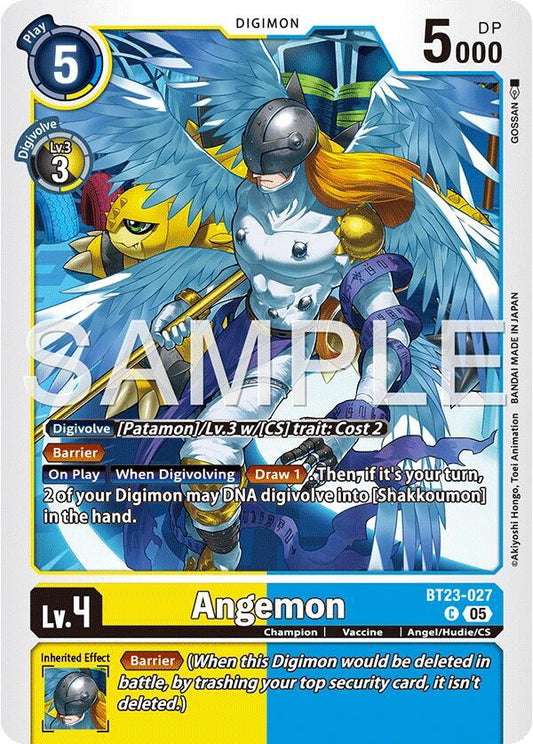 Digimon TCG Hackers' Slumber Angemon BT23-027 C Common