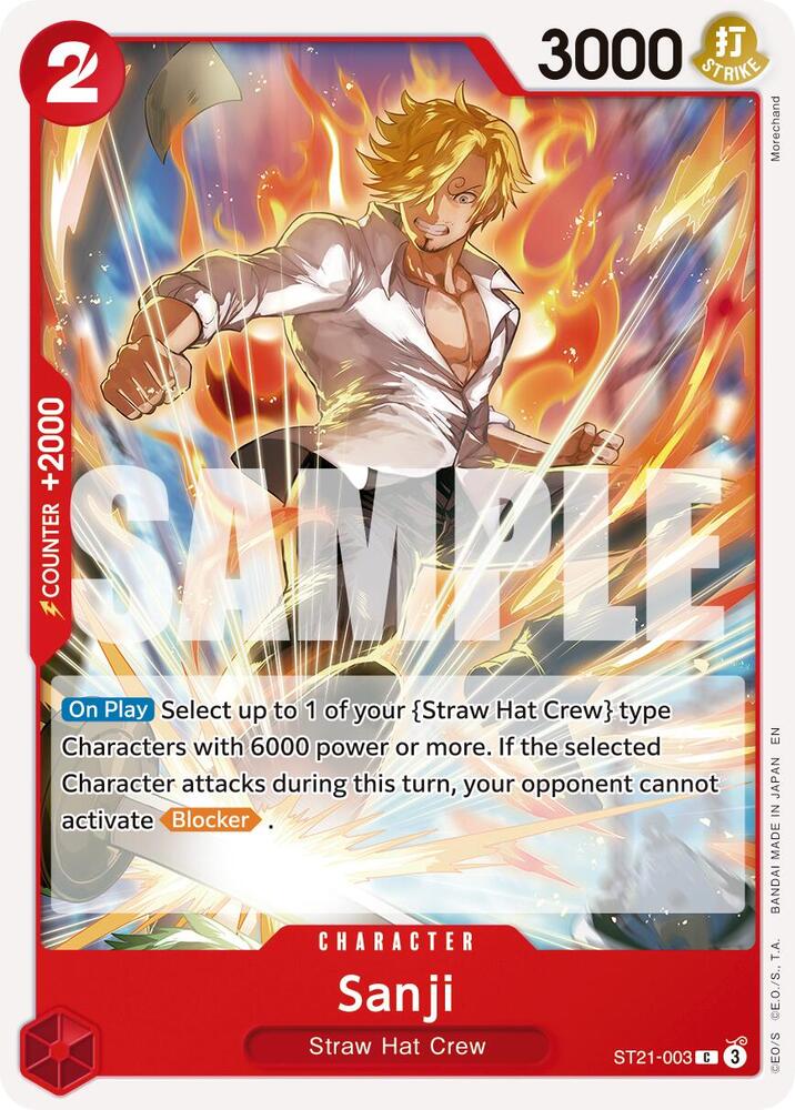 One Piece Card Game Premium Booster -The Best- Vol. 2 Sanji - ST21-003 (Reprint) ST21-003 C Near Mint