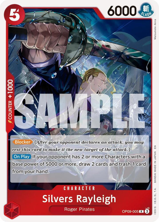 One Piece Card Game Premium Booster -The Best- Vol. 2 Silvers Rayleigh - OP09-005 (Reprint) OP09-005 R