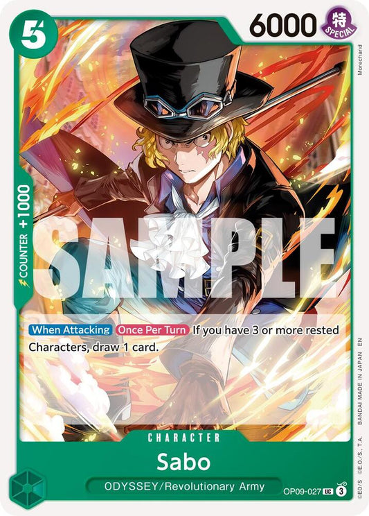 One Piece Card Game Premium Booster -The Best- Vol. 2 Sabo - OP09-027 (Reprint) OP09-027 UC
