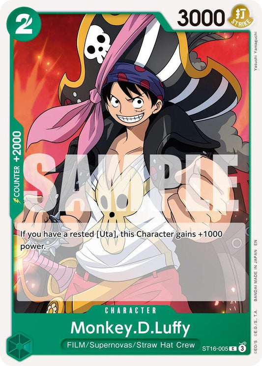 One Piece Card Game Premium Booster -The Best- Vol. 2 Monkey.D.Luffy - ST16-005 (Reprint) ST16-005 C