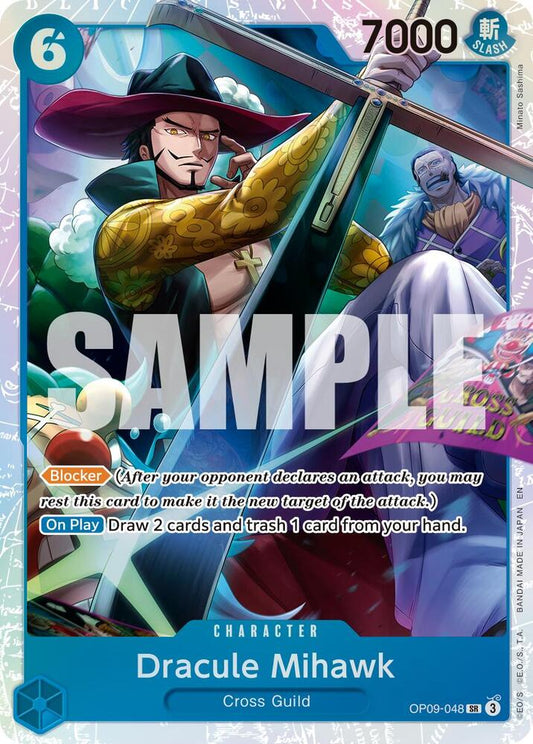 One Piece Card Game Premium Booster -The Best- Vol. 2 Dracule Mihawk - OP09-048 (Reprint) OP09-048 SR