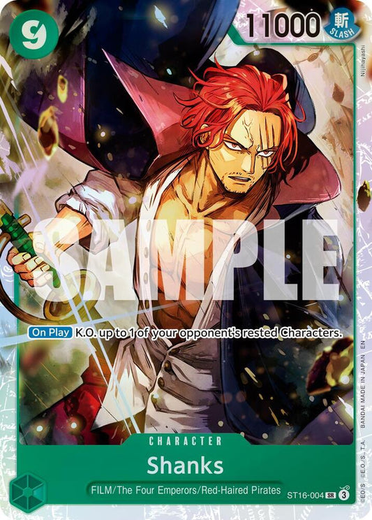 One Piece Card Game Premium Booster -The Best- Vol. 2 Shanks - ST16-004 (Reprint) ST16-004 SR