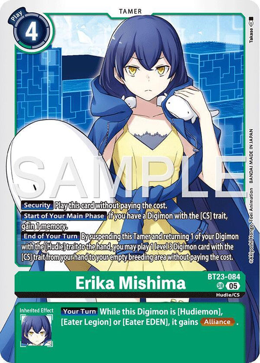Digimon TCG Hackers' Slumber Erika Mishima BT23-084 SR Super Rare