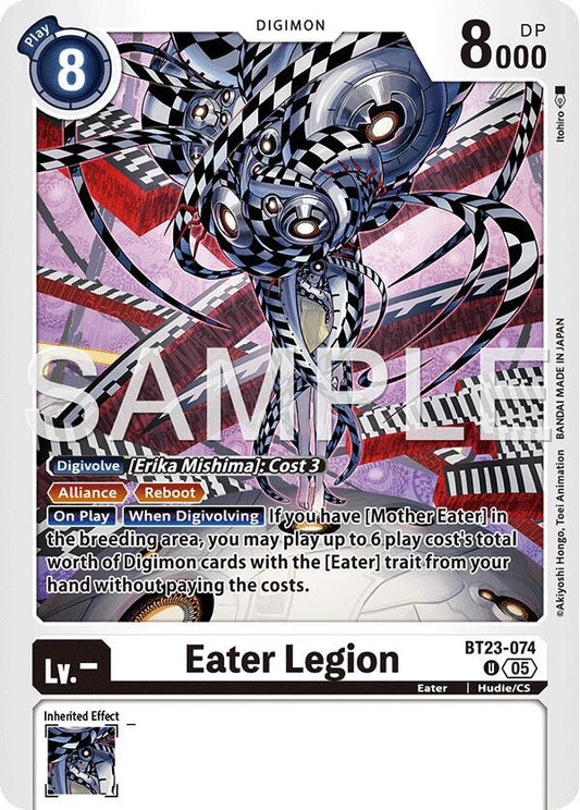 Digimon TCG Hackers' Slumber Eater Legion BT23-074 U Uncommon