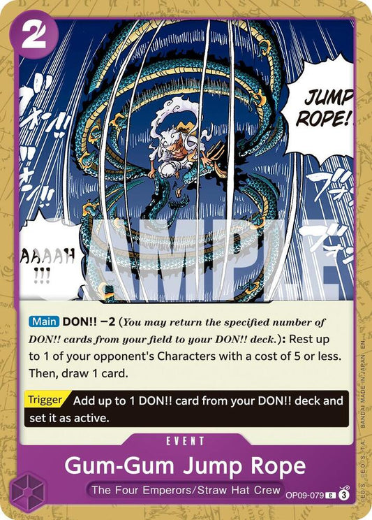 One Piece Card Game Premium Booster -The Best- Vol. 2 Gum-Gum Jump Rope (Reprint) OP09-079 C Near Mint