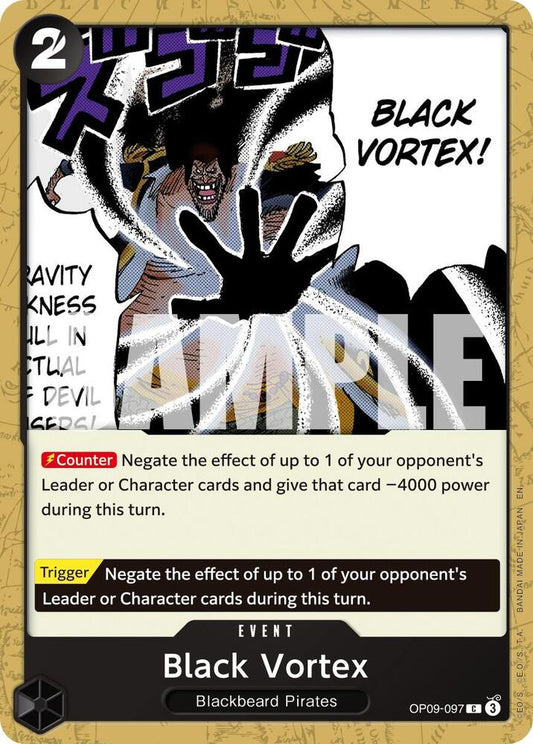 One Piece Card Game Premium Booster -The Best- Vol. 2 Black Vortex (Reprint) OP09-097 C