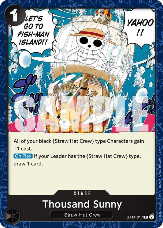 One Piece Card Game Premium Booster -The Best- Vol. 2 Thousand Sunny (Reprint) ST14-017 C