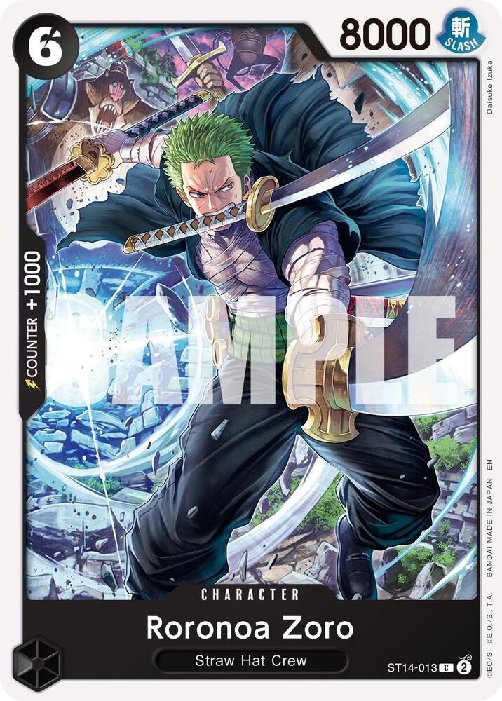 One Piece Card Game Premium Booster -The Best- Vol. 2 Roronoa Zoro - ST14-013 (Reprint) ST14-013 C Near Mint
