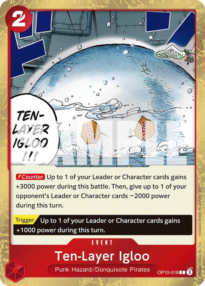 One Piece Card Game Premium Booster -The Best- Vol. 2 Ten-Layer Igloo (Pirate Foil) OP10-018 C