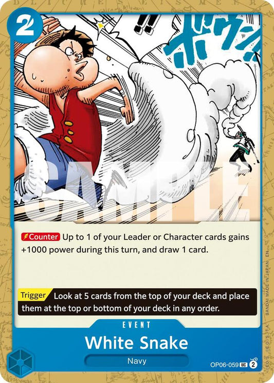 One Piece Card Game Premium Booster -The Best- Vol. 2 White Snake (Reprint) OP06-059 UC