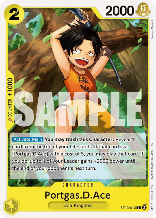 One Piece Card Game Premium Booster -The Best- Vol. 2 Portgas.D.Ace - ST13-010 (Reprint) ST13-010 C
