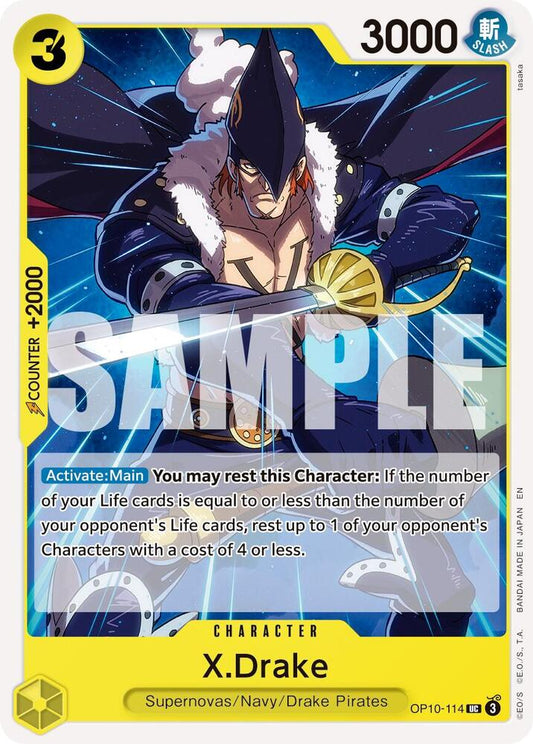 One Piece Card Game Premium Booster -The Best- Vol. 2 X.Drake (Reprint) OP10-114 UC