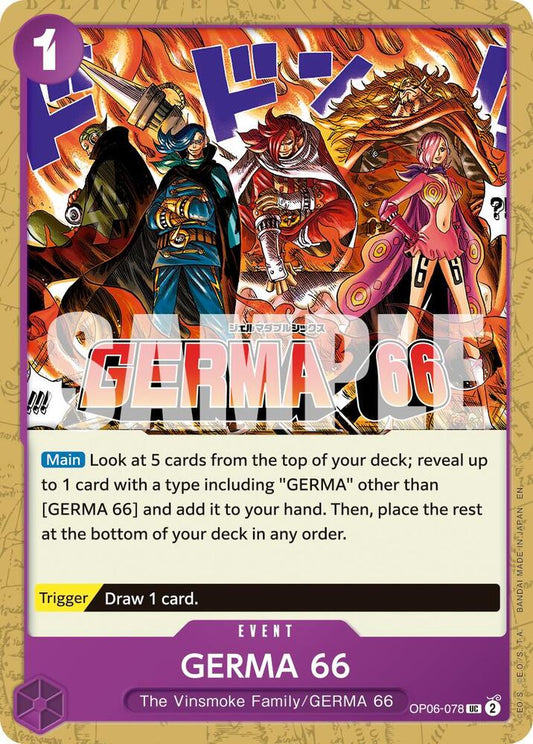 One Piece Card Game Premium Booster -The Best- Vol. 2 GERMA 66 (Reprint) OP06-078 UC Near Mint