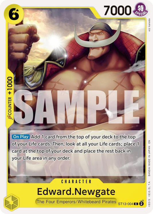 One Piece Card Game Premium Booster -The Best- Vol. 2 Edward.Newgate - ST13-004 (Reprint) ST13-004 C