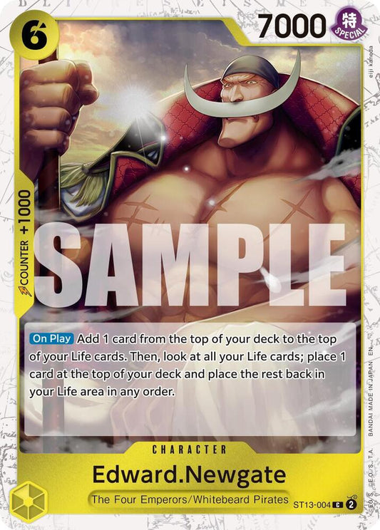 One Piece Card Game Premium Booster -The Best- Vol. 2 Edward.Newgate - ST13-004 (Pirate Foil) ST13-004 C
