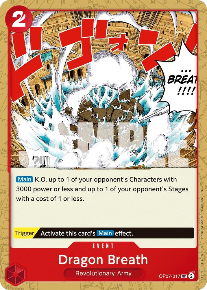 One Piece Card Game Premium Booster -The Best- Vol. 2 Dragon Breath (Reprint) OP07-017 UC Near Mint