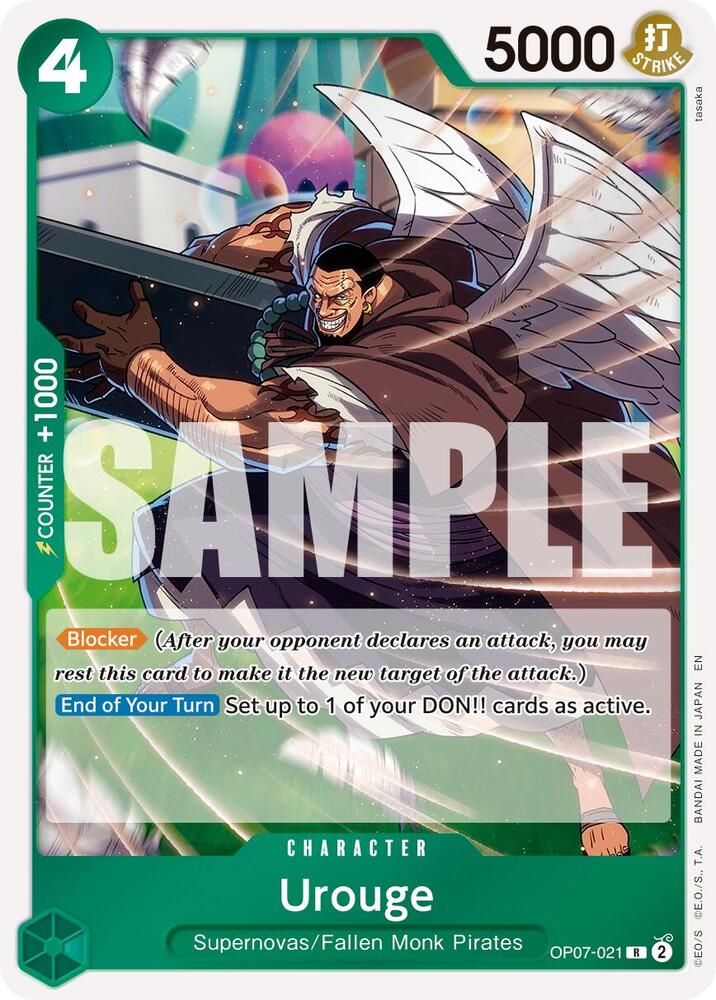 One Piece Card Game Premium Booster -The Best- Vol. 2 Urouge (Reprint) OP07-021 R Near Mint Foil
