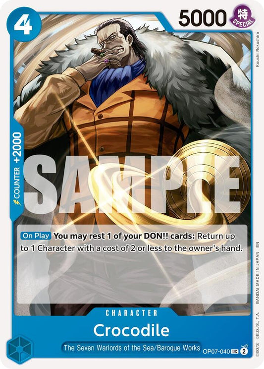 One Piece Card Game Premium Booster -The Best- Vol. 2 Crocodile - OP07-040 (Reprint) OP07-040 UC