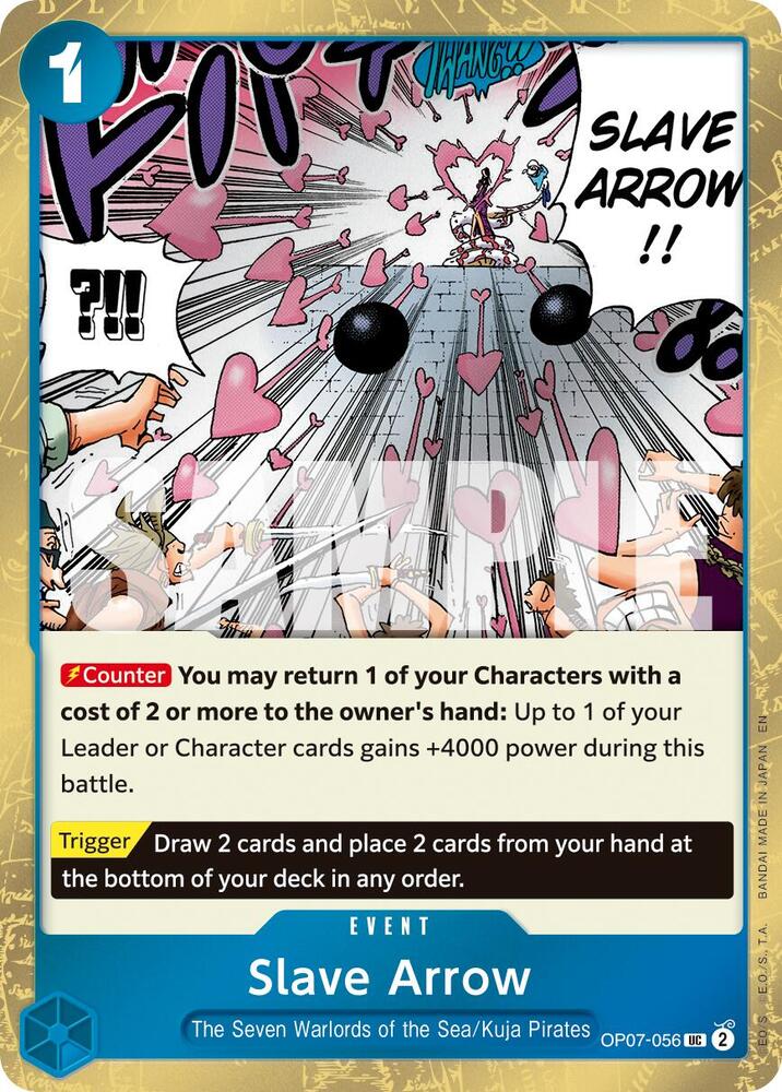 One Piece Card Game Premium Booster -The Best- Vol. 2 Slave Arrow (Pirate Foil) OP07-056 UC
