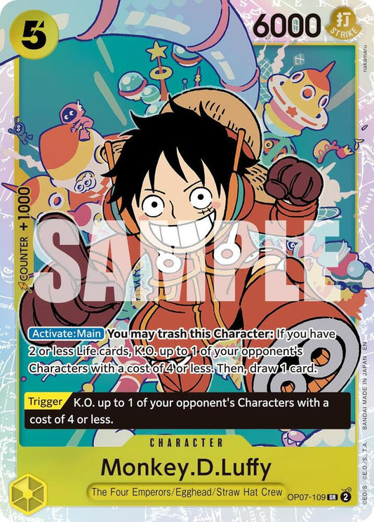 One Piece Card Game Premium Booster -The Best- Vol. 2 Monkey.D.Luffy - OP07-109 (Reprint) OP07-109 SR