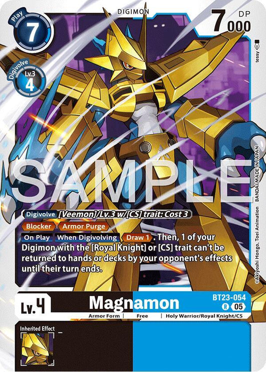 Digimon TCG Hackers' Slumber Magnamon BT23-054 R Rare