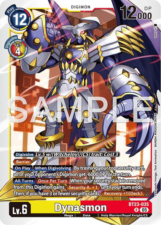 Digimon TCG Hackers' Slumber Dynasmon BT23-035 R Rare