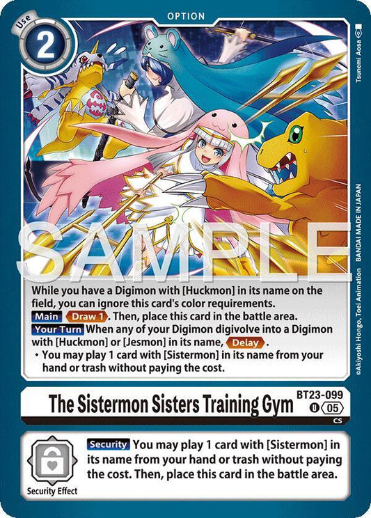 Digimon TCG Hackers' Slumber The Sistermon Sisters Training Gym BT23-099 U Uncommon