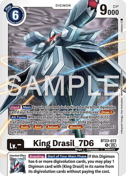 Digimon TCG Hackers' Slumber King Drasil_7D6 BT23-072 R Rare