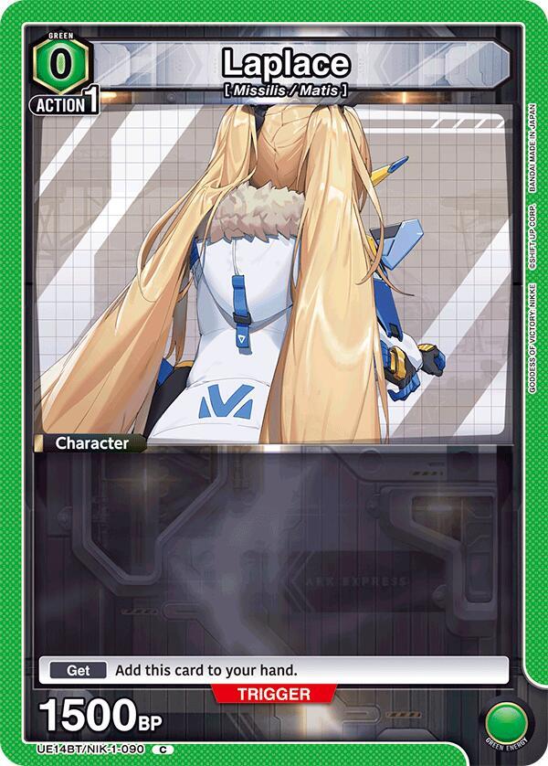 Union Arena UE14BT: GODDESS OF VICTORY: NIKKE Laplace (090) UE14BT/NIK-1-090 Common Near Mint