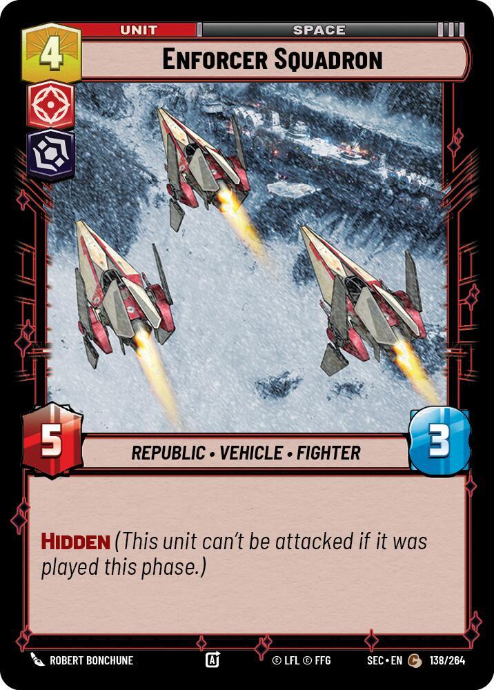 Star Wars Unlimited Secrets of Power Enforcer Squadron 138/264 Common Near Mint
