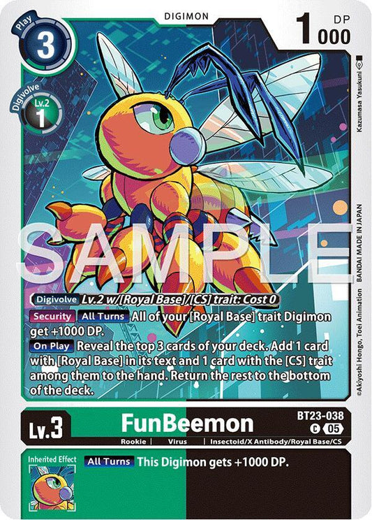 Digimon TCG Hackers' Slumber FunBeemon - BT19-045 BT23-038 C Common