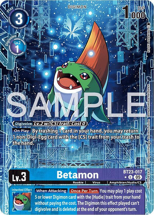 Digimon TCG Hackers' Slumber Betamon (Hacker's Slumber Box Promotion Pack) BT23-017 U Uncommon