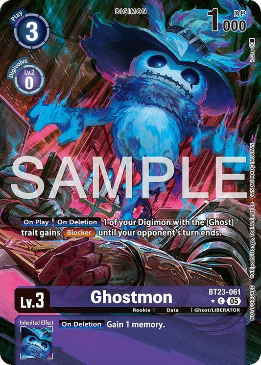 Digimon TCG Hackers' Slumber Ghostmon (Hacker's Slumber Box Promotion Pack) BT23-061 C Common