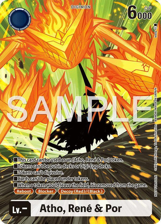 Digimon TCG Hackers' Slumber Atho, Rene & Por (Token)  None