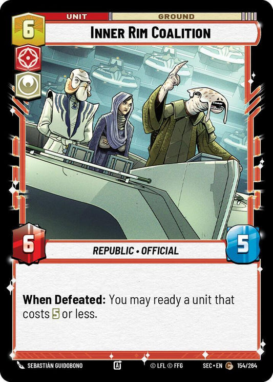 Star Wars Unlimited Secrets of Power Inner Rim Coalition 154/264 Common Near Mint