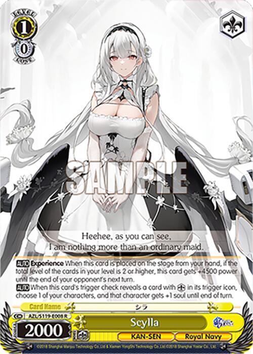 Weiss Schwarz Azur Lane Vol. 2 Scylla AZL/S119-E008 R Rare