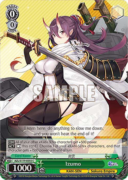 Weiss Schwarz Azur Lane Vol. 2 Izumo AZL/S119-E055 C Common Near Mint