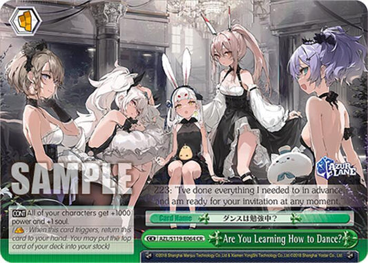 Weiss Schwarz Azur Lane Vol. 2 Are You Learning How to Dance? AZL/S119-E064 CR Climax Rare