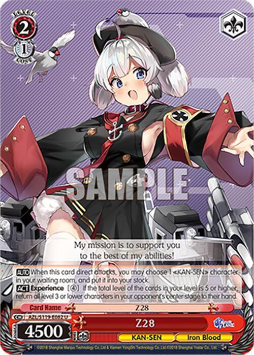 Weiss Schwarz Azur Lane Vol. 2 Z28 AZL/S119-E082 U Uncommon