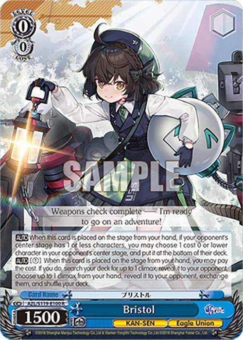 Weiss Schwarz Azur Lane Vol. 2 Bristol AZL/S119-E100 R Rare